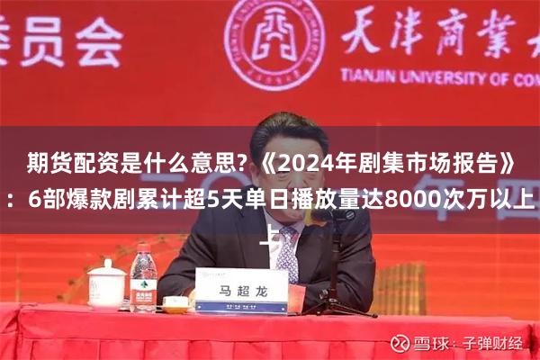 期货配资是什么意思? 《2024年剧集市场报告》：6部爆款剧累计超5天单日播放量达8000次万以上