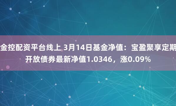 金控配资平台线上 3月14日基金净值：宝盈聚享定期开放债券最新净值1.0346，涨0.09%