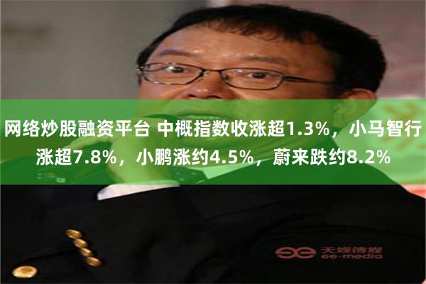 网络炒股融资平台 中概指数收涨超1.3%，小马智行涨超7.8%，小鹏涨约4.5%，蔚来跌约8.2%