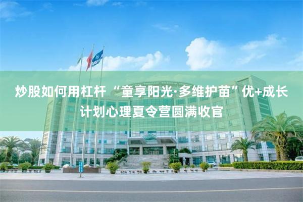 炒股如何用杠杆 “童享阳光·多维护苗”优+成长计划心理夏令营圆满收官